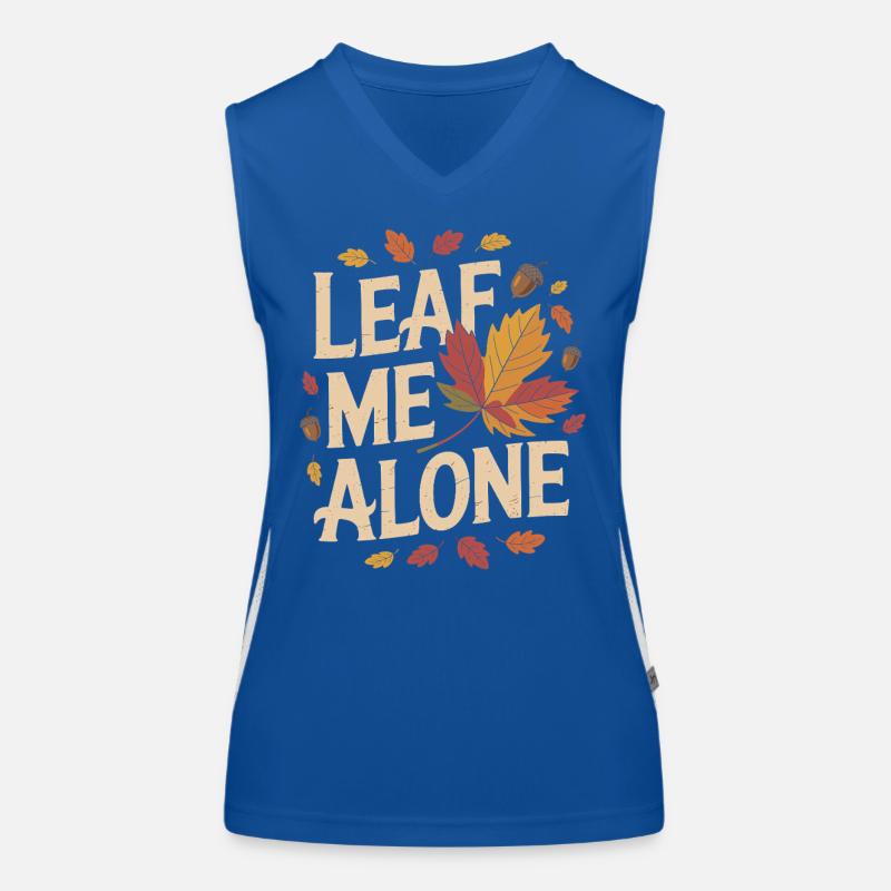 Katze Herbst Lustig Lass Mich Alleine Funktionelles Kontrast-Tank Top für Frauen
