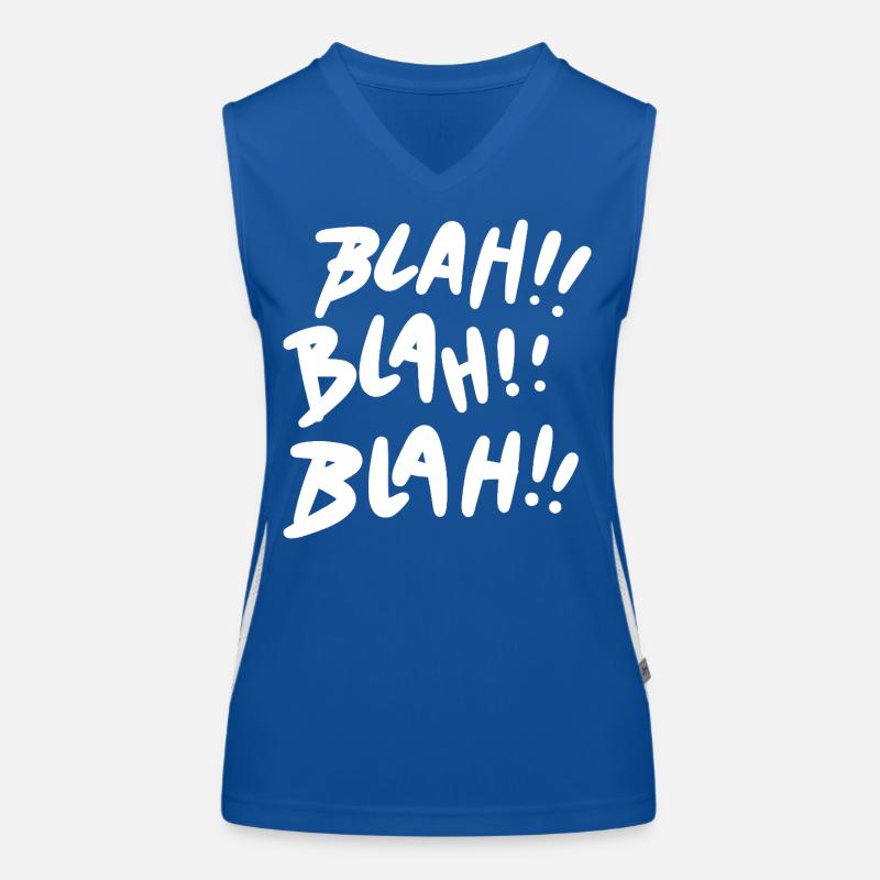 Bla Bla Bla Blanc Débardeur respirant contrasté Femme