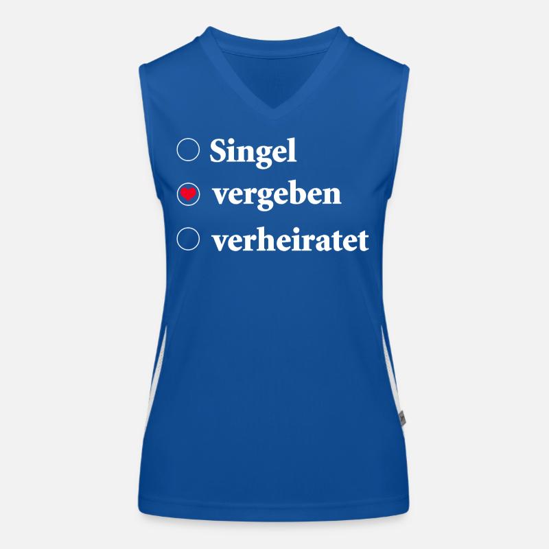 Sélection du statut de la relation Célibataire - Pris Débardeur respirant contrasté Femme