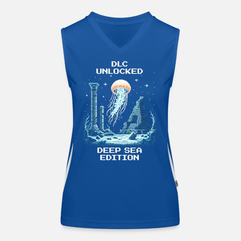 DLC Unlocked: Deep Sea Edition | Jellyfish Women's Functional Contrast Tank Top