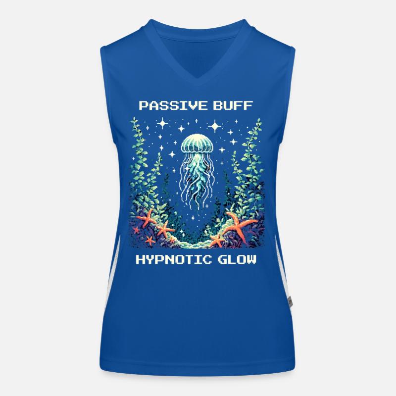 Passive Stärkung : Hypnotischer Glow | Quallen Débardeur respirant contrasté Femme