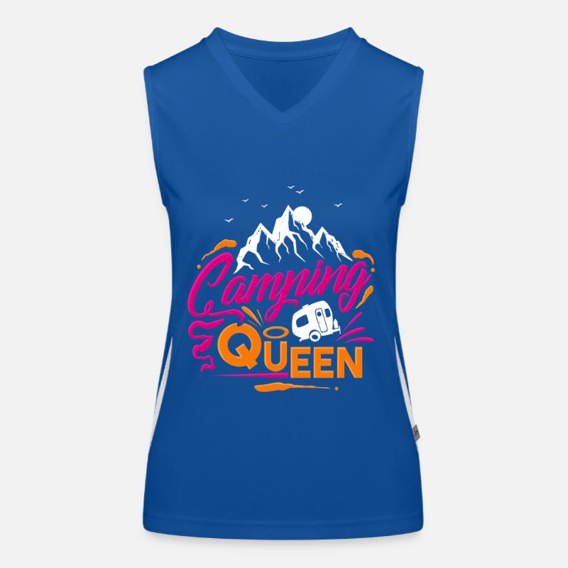 Reine du camping Débardeur respirant contrasté Femme