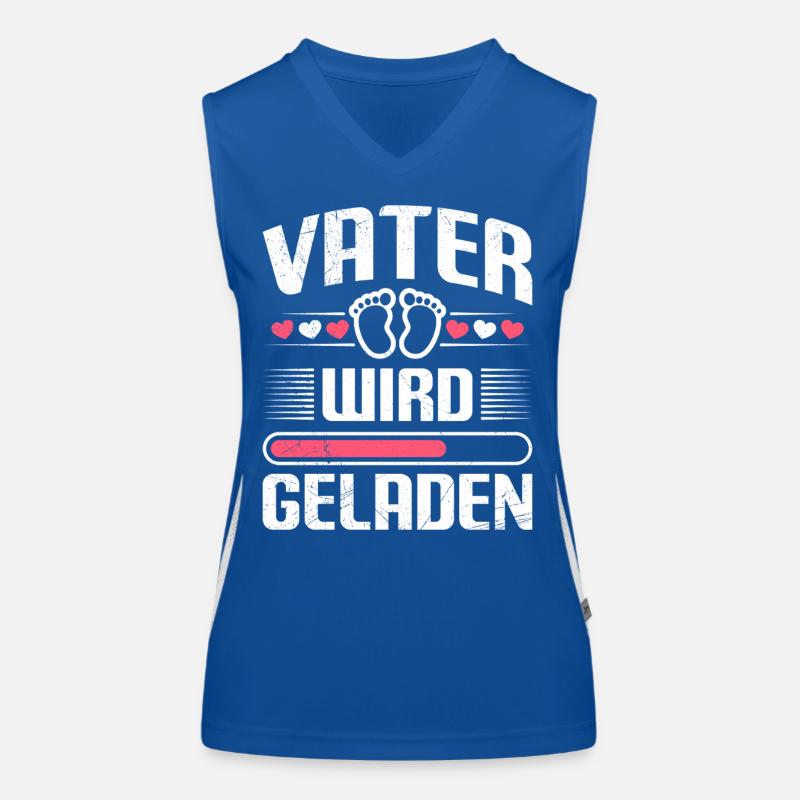 FUTURE FATHER IS INVITED Fatherhood Funny Women's Functional Contrast Tank Top