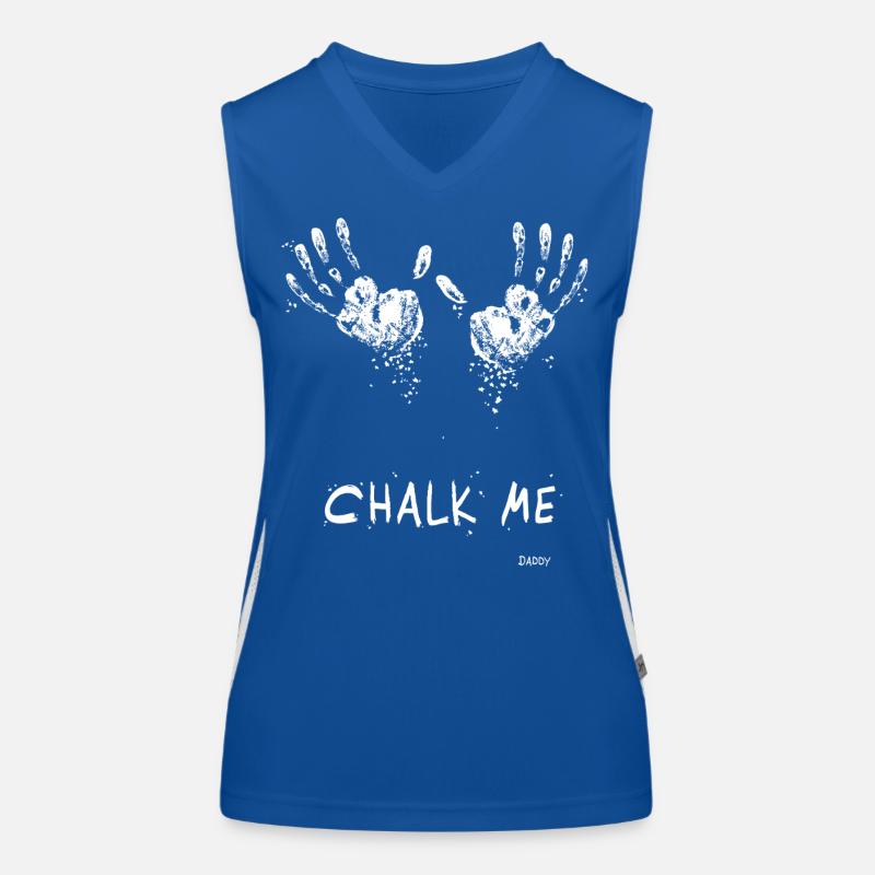 Handprint Chalk Me Daddy - Boulder/ Climbing soft Women's Functional Contrast Tank Top
