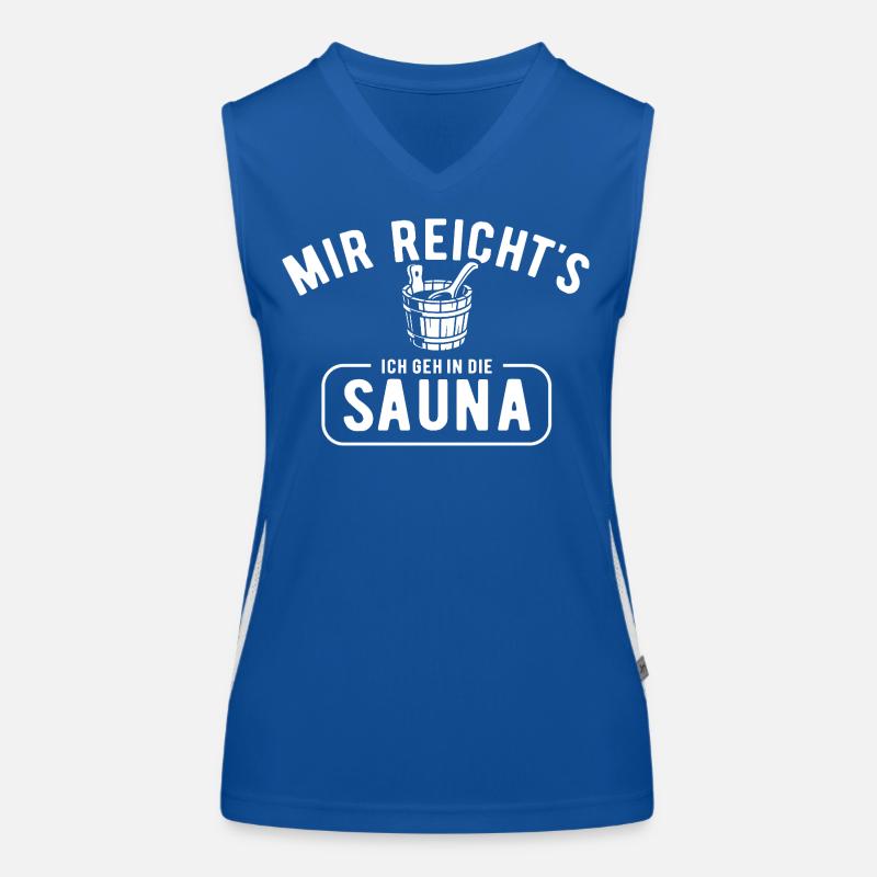 I've had enough, I'm going to the sauna - saying Women's Functional Contrast Tank Top