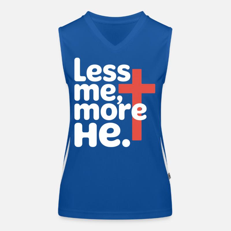 Moins moi plus Il Foi chrétienne Débardeur respirant contrasté Femme