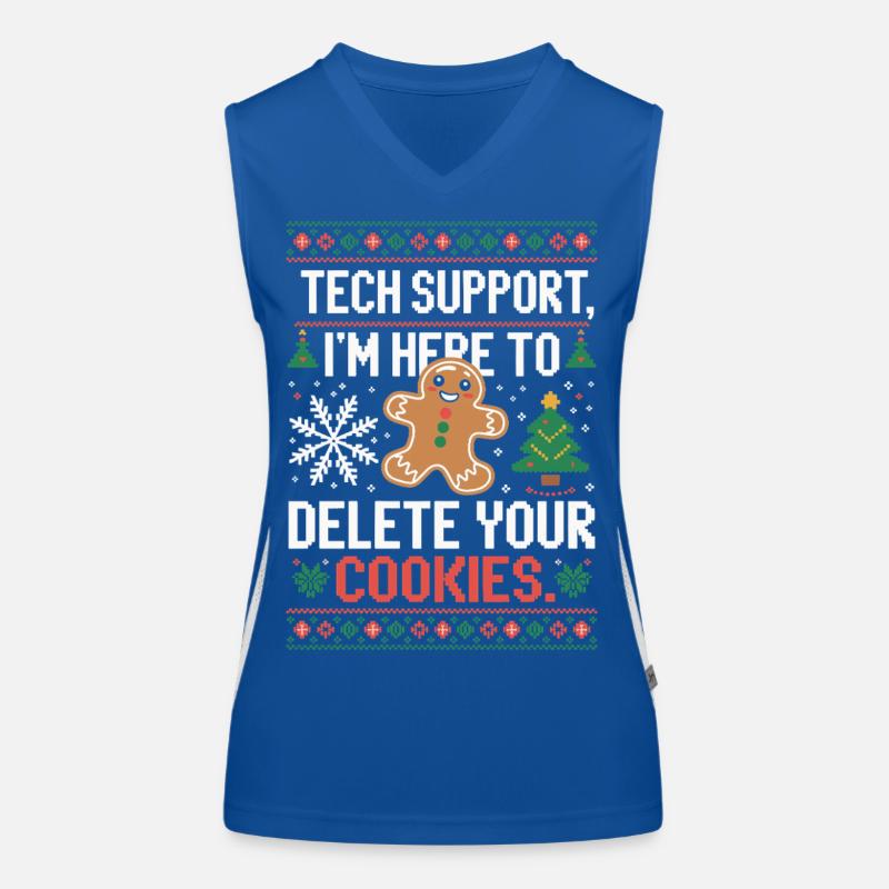 Tech Support Cookie Spruch Funktionelles Kontrast-Tank Top für Frauen