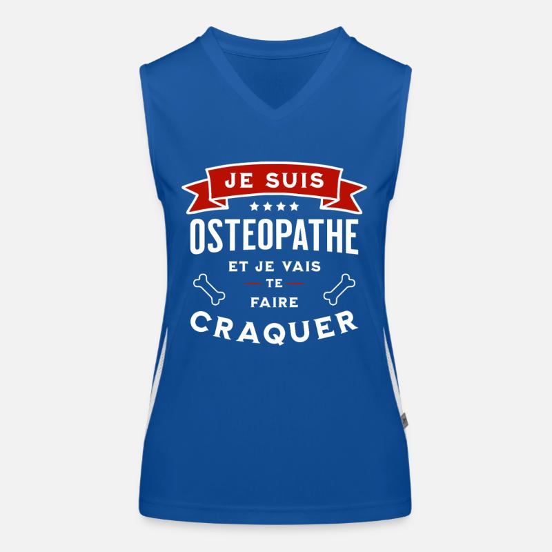 I'm an osteopath and I'm going to make you fall in love Women's Functional Contrast Tank Top