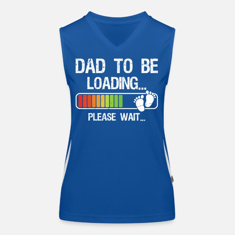 Expecting Dad Shirt Gift for Dad-To-Be Loading Funktionelles Kontrast-Tank Top für Frauen