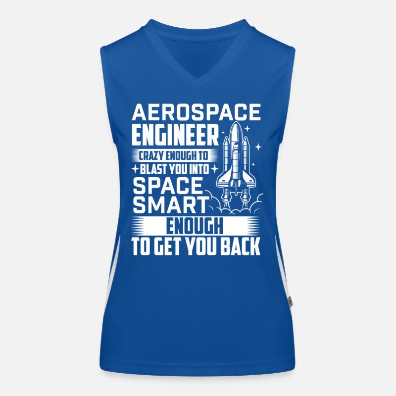 Citation d’un ingénieur aérospatial vous propulser dans l’espace Débardeur respirant contrasté Femme