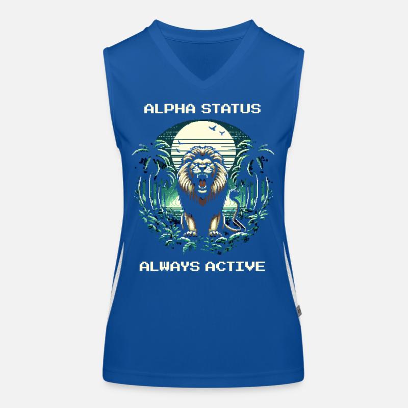 Alpha Status Active | Leo Domination Nature Women's Functional Contrast Tank Top