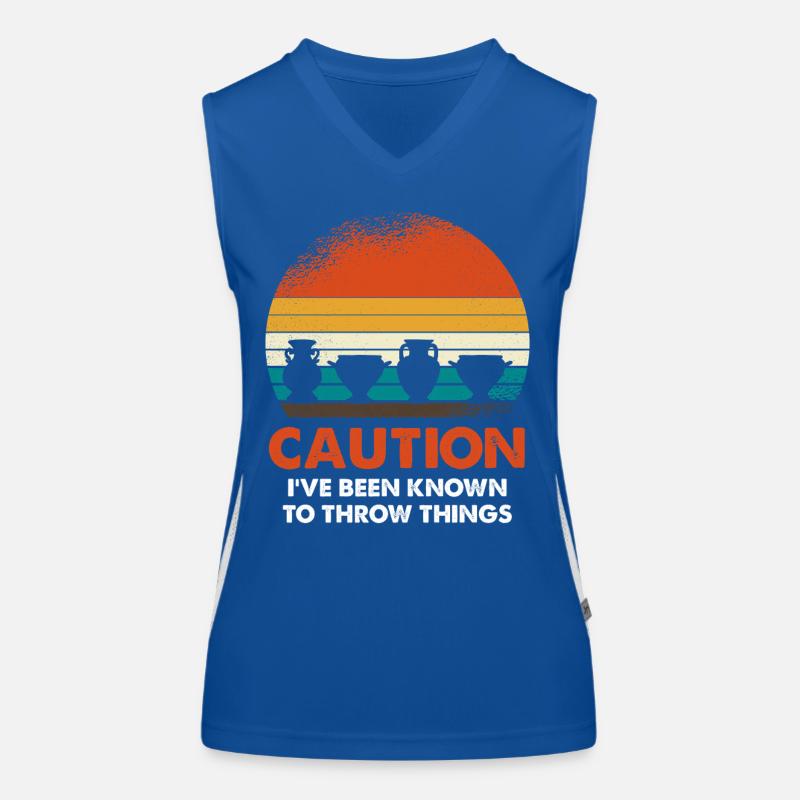 Pots rétro coucher de soleil Débardeur respirant contrasté Femme