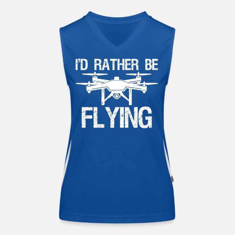 I'd rather be flying Women's Functional Contrast Tank Top