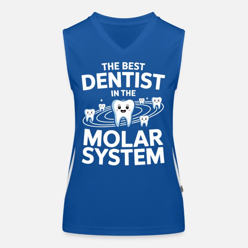 Système molaire de Zahnhelden Débardeur respirant contrasté Femme