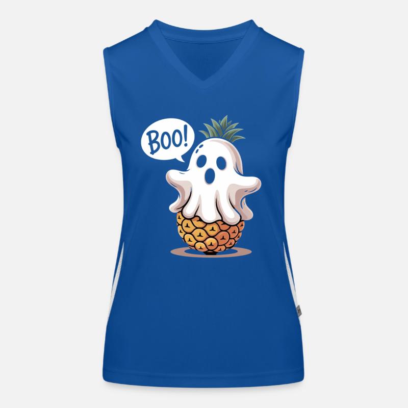 Ananas Fantôme Halloween Débardeur respirant contrasté Femme