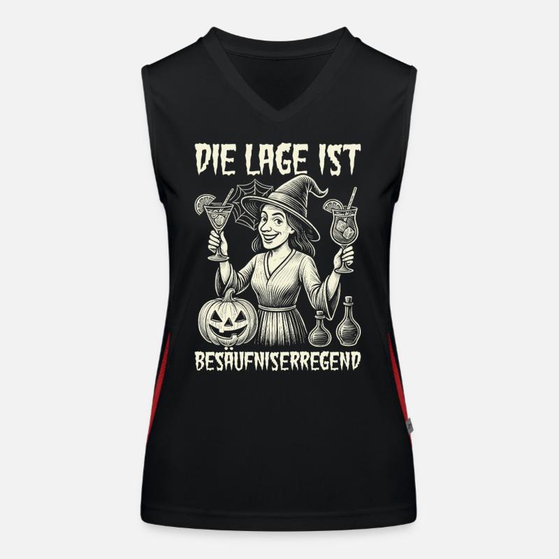 Die Lage ist Besäufniserregend Funktionelles Kontrast-Tank Top für Frauen