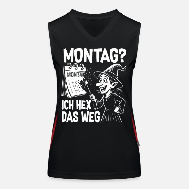 Montag Ich Hex Das Weg Funktionelles Kontrast-Tank Top für Frauen