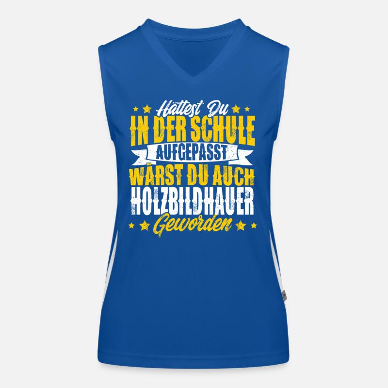 Holzbildhauer Funktionelles Kontrast-Tank Top für Frauen