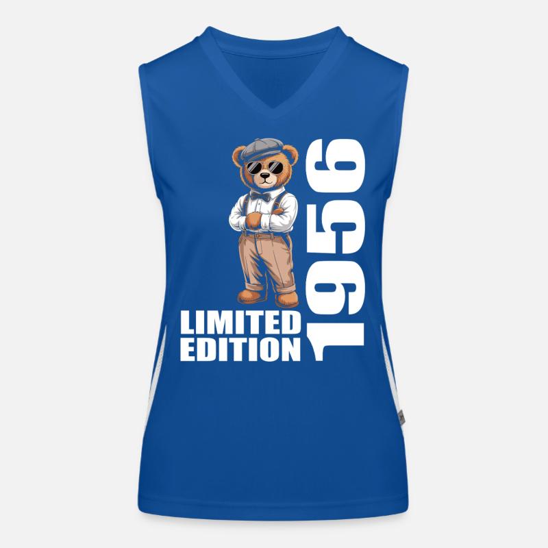 1956 Limited Edition Bär Geburtstag 1956 Funktionelles Kontrast-Tank Top für Frauen