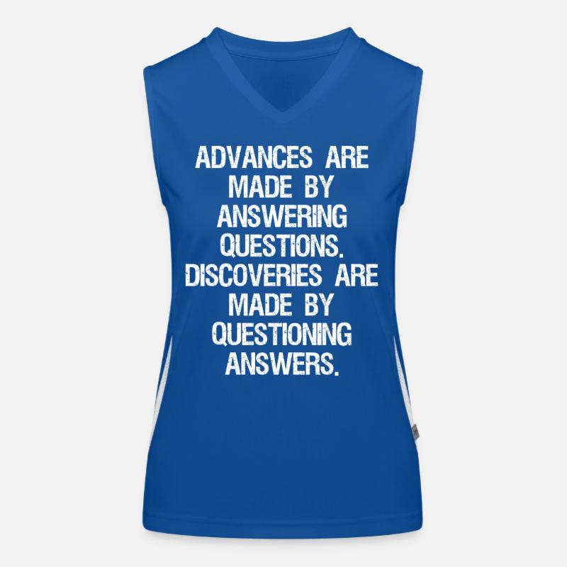 advances are made by answering questions discover Funktionelles Kontrast-Tank Top für Frauen