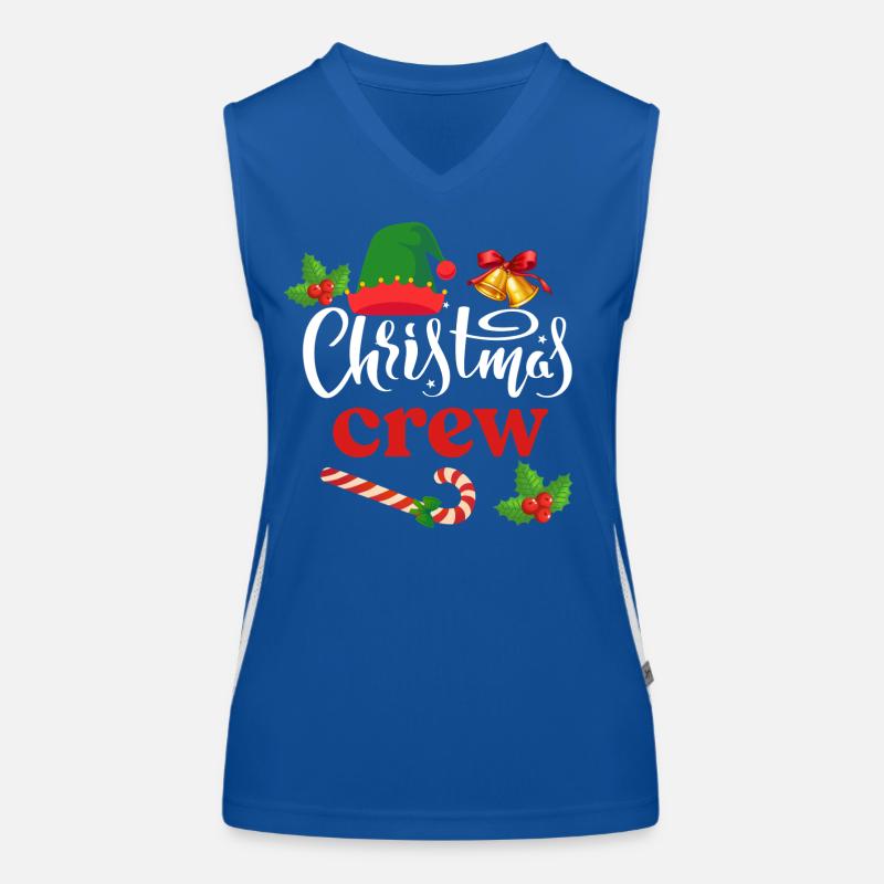 Weihnachts-Crew Funktionelles Kontrast-Tank Top für Frauen
