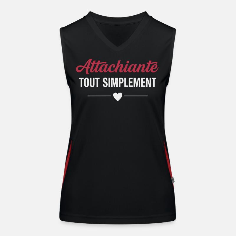 Attachiante tout simplement humour féminin Débardeur respirant contrasté Femme