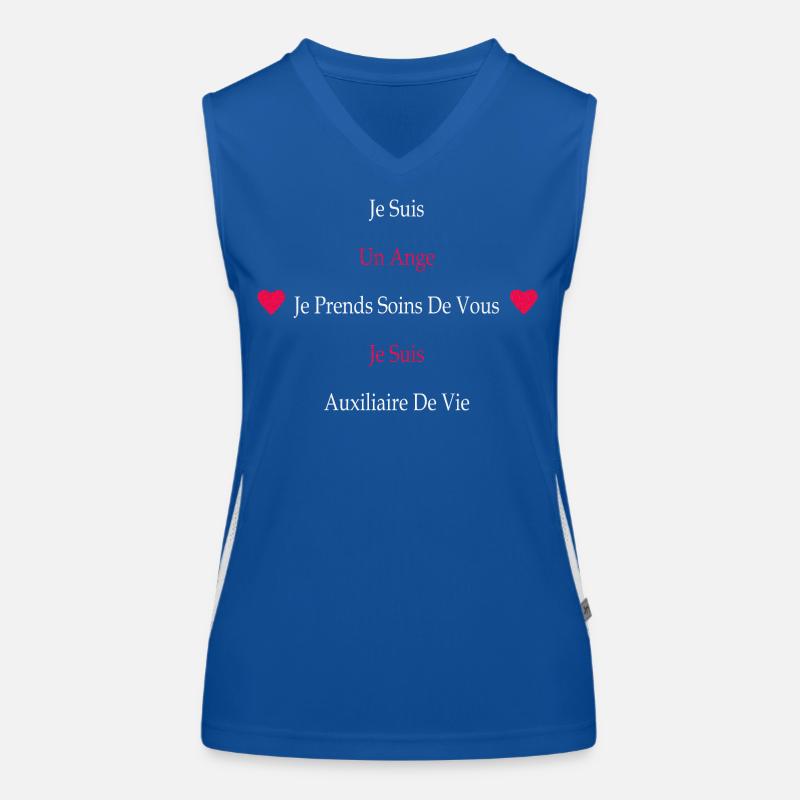 Ich bin ein Engel, ich bin ein Lebensarbeiter Funktionelles Kontrast-Tank Top für Frauen