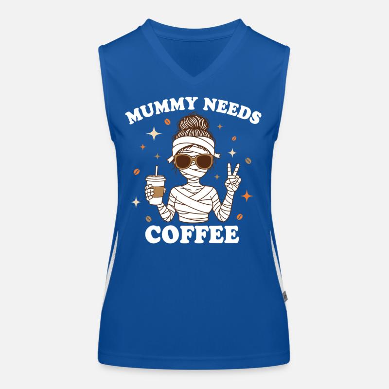 Mutter Mutterschaft Humor Mama Mama Kaffee Funktionelles Kontrast-Tank Top für Frauen
