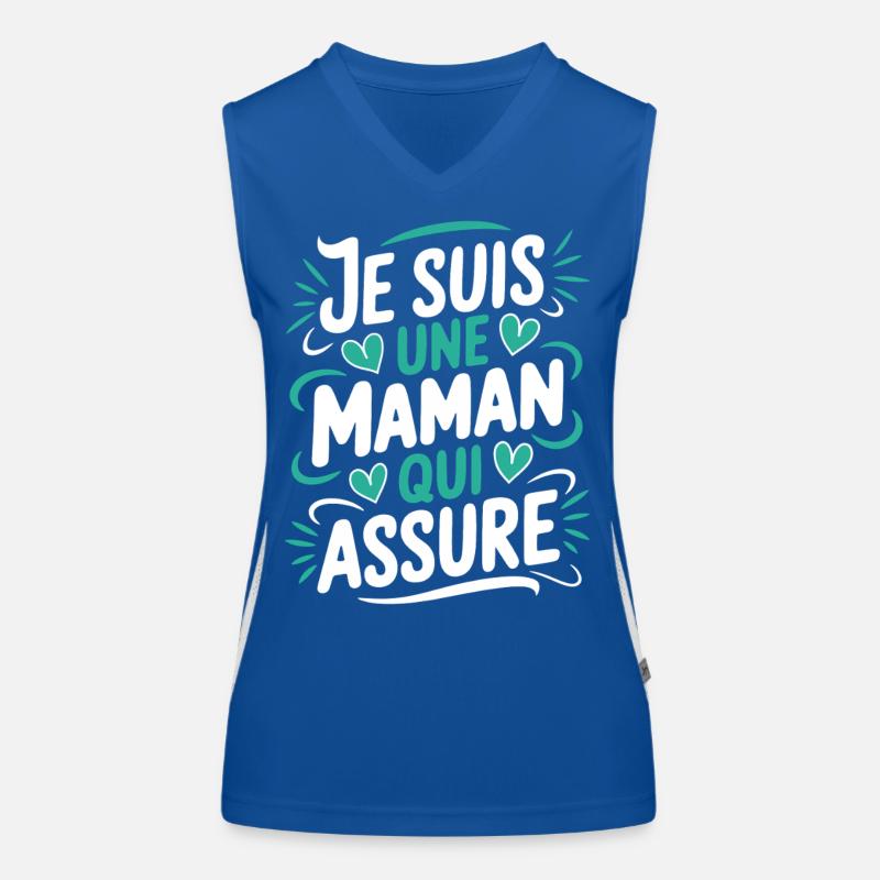 Ich bin eine Mutter, die versichert Funktionelles Kontrast-Tank Top für Frauen