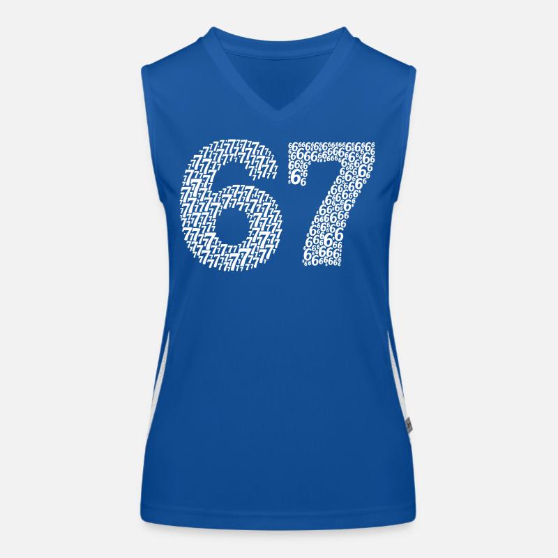 Zevenenzestig meme Functionele contrasterende tanktop voor vrouwen