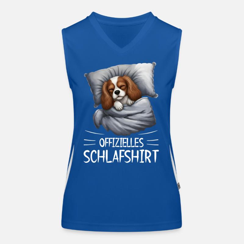Cavalier King Charles Spaniel Chemise de nuit pour chien Débardeur respirant contrasté Femme
