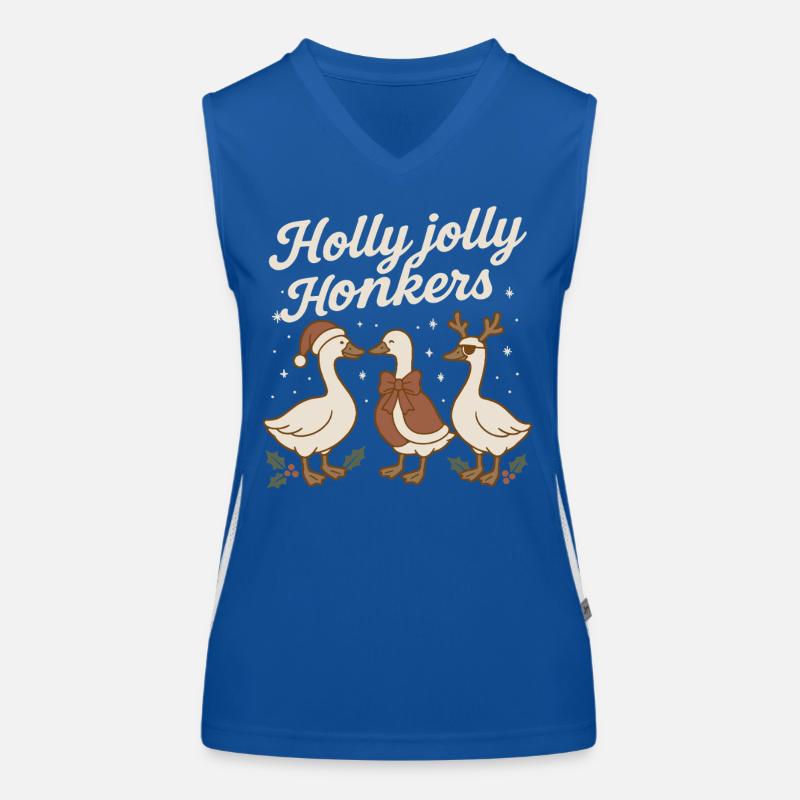 Oie de Noël Holly Jolly Honkers Débardeur respirant contrasté Femme