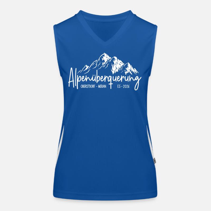 Alpenüberquerung 2026 E5 Oberstdorf Meran Funktionelles Kontrast-Tank Top für Frauen