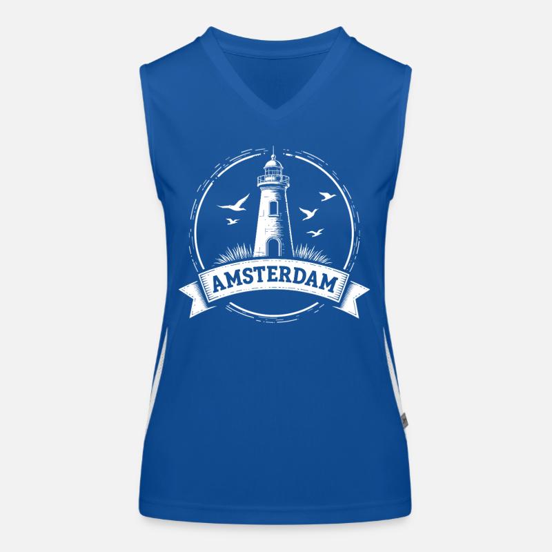 Phare d’Amsterdam Maritimes Débardeur respirant contrasté Femme