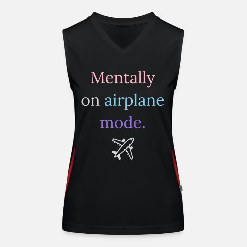 Do Not Disturb – Mentally on Airplane Mode Funktionelles Kontrast-Tank Top für Frauen
