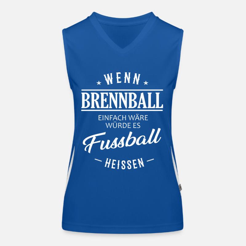 Si le Brennball était facile Débardeur respirant contrasté Femme