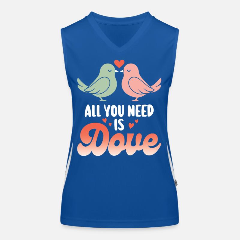 Jeu De Mots Oiseau Tourterelle Humour Débardeur respirant contrasté Femme
