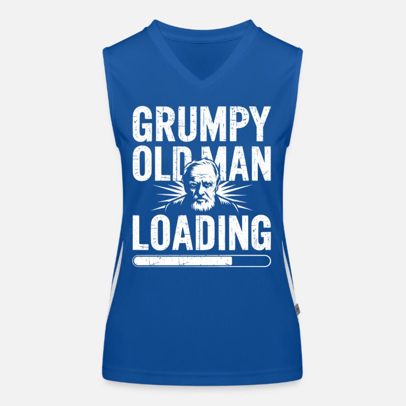 GrumpyOldMan Loading Bar Women's Functional Contrast Tank Top