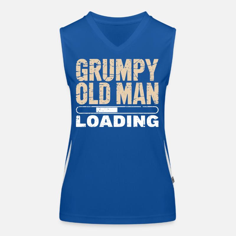 Grumpy Old Man Loading Women's Functional Contrast Tank Top