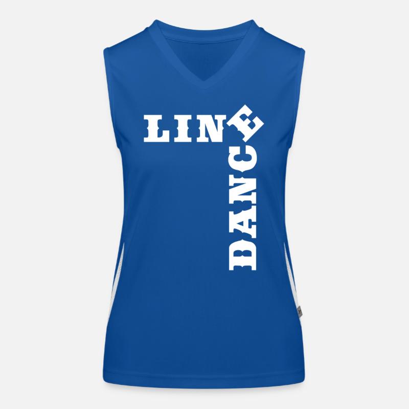 Crossword Line Dance Time Funktionelles Kontrast-Tank Top für Frauen