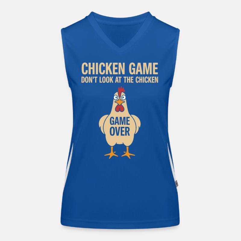 Jeu de poulets de théorie de jeu Débardeur respirant contrasté Femme