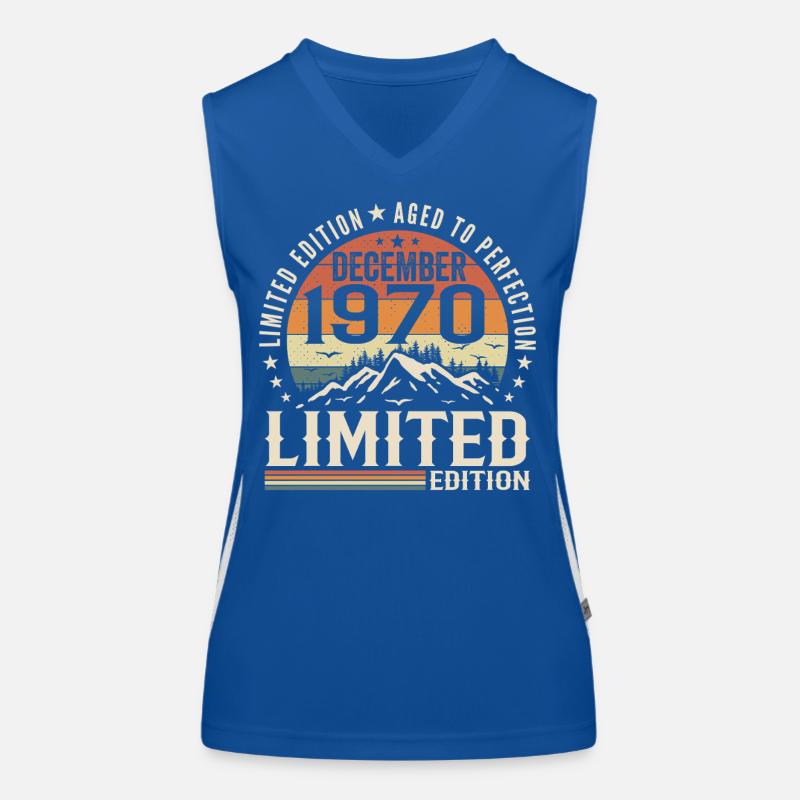 Dezember 1970 Funktionelles Kontrast-Tank Top für Frauen
