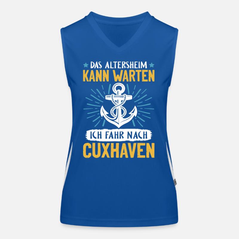 Papi MAISON DE RETRAITE PEUT ATTENDRE, JE VAIS Débardeur respirant contrasté Femme