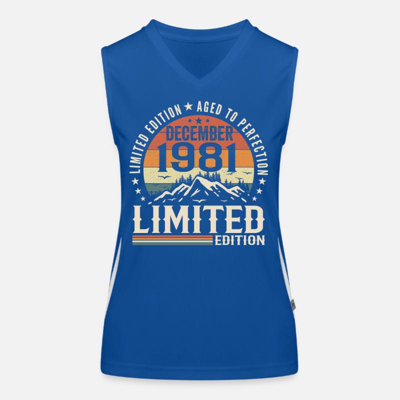 Dezember 1981 Funktionelles Kontrast-Tank Top für Frauen