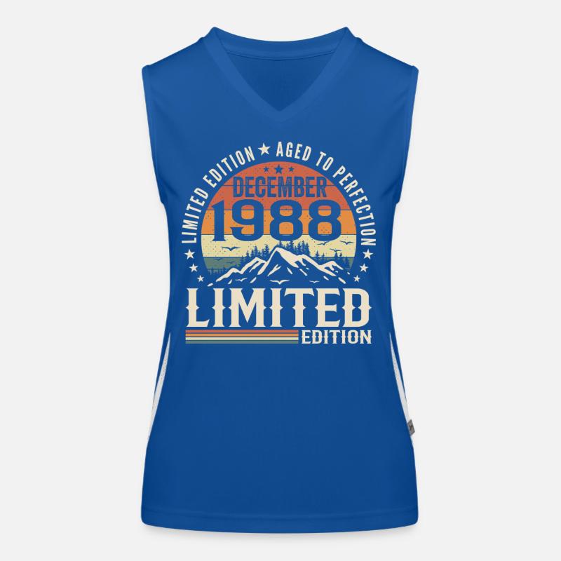 Dezember 1988 Funktionelles Kontrast-Tank Top für Frauen