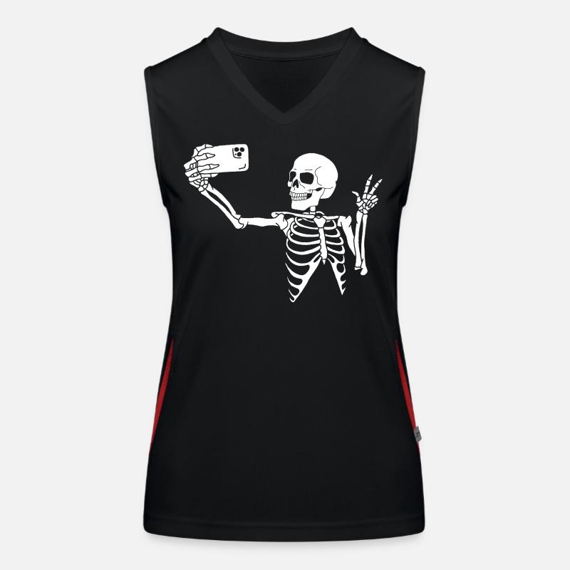Ein letztes Selfie Funktionelles Kontrast-Tank Top für Frauen