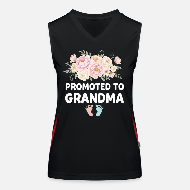 Mamie enceinte chargeant future grand-mère Débardeur respirant contrasté Femme