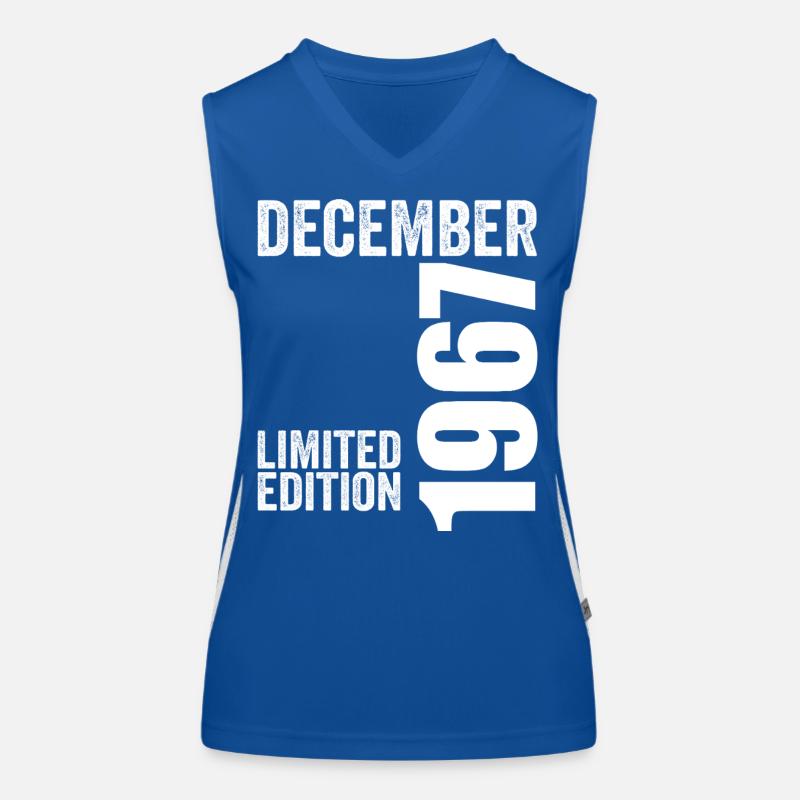 Retro Geburtstagsgeschenk - Dezember 1967 Funktionelles Kontrast-Tank Top für Frauen