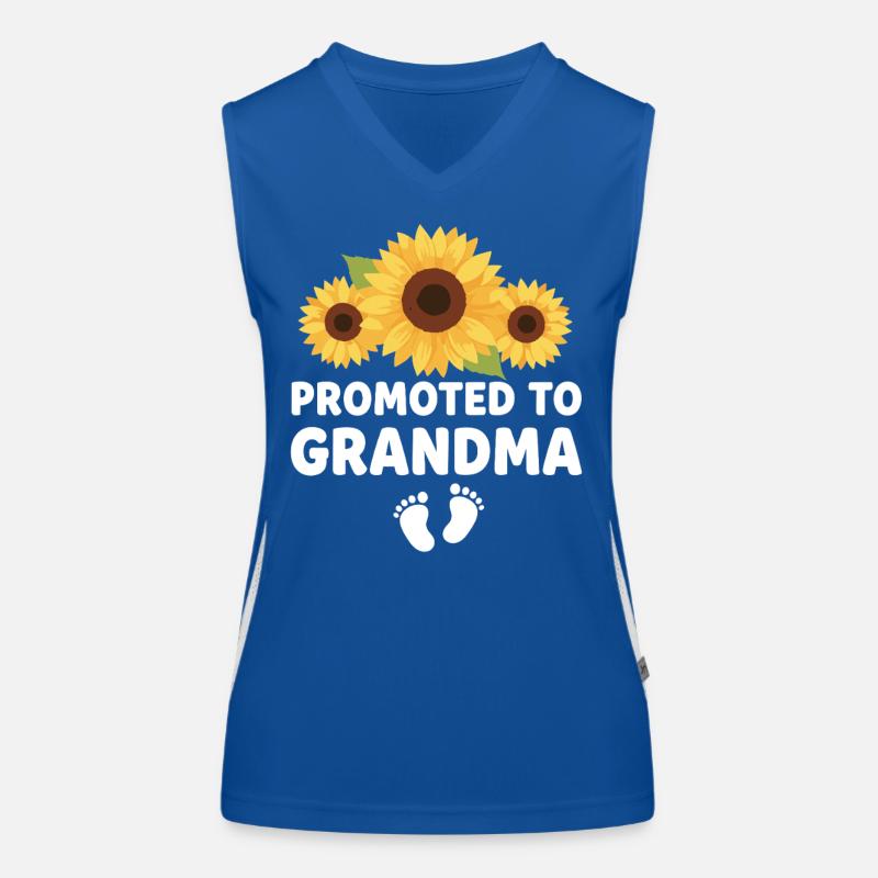 Werdender Oma loading zukünftige Großmutter Funktionelles Kontrast-Tank Top für Frauen