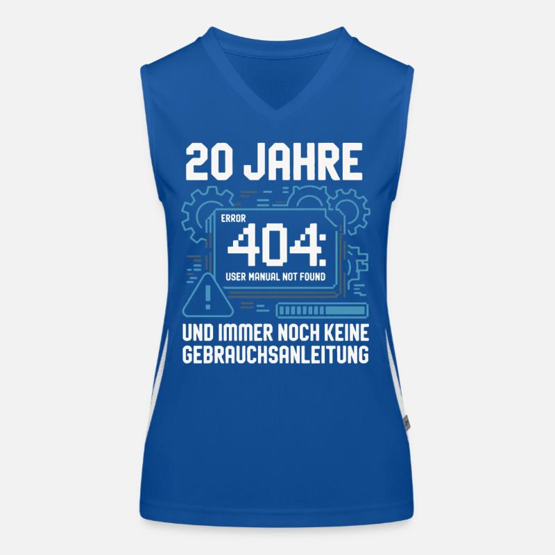 20 Jahre Technik 404 Fehler Funktionelles Kontrast-Tank Top für Frauen